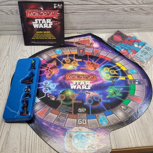 Disney Star Wars‎ Monopoly Game Parker Brothers 2015 The Force Awakens - Picture 2 of 16